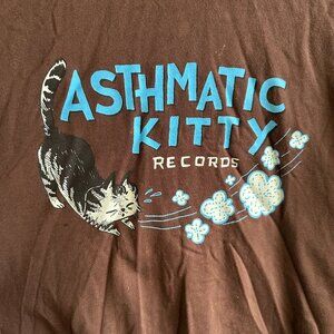 Asthmatic Kitty Records Sweatshirt Hoodie | American Apparel size XL